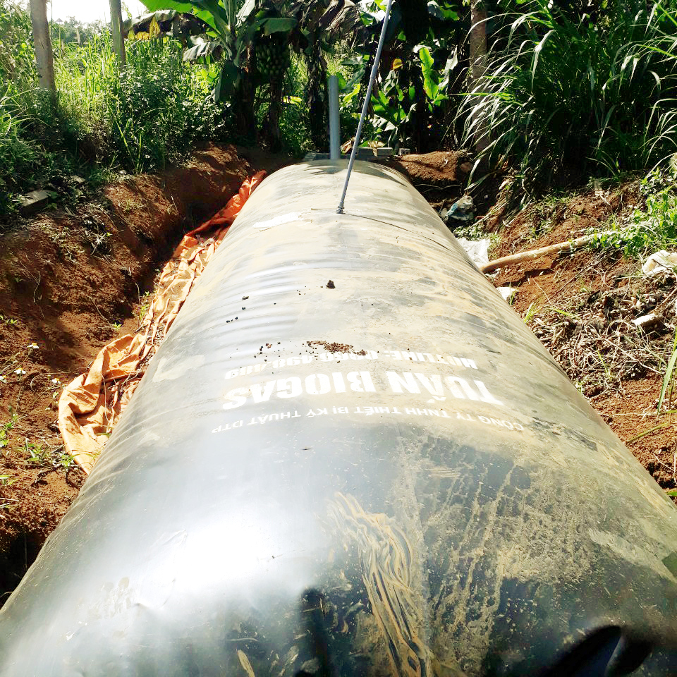 Túi biogas của Tuấn