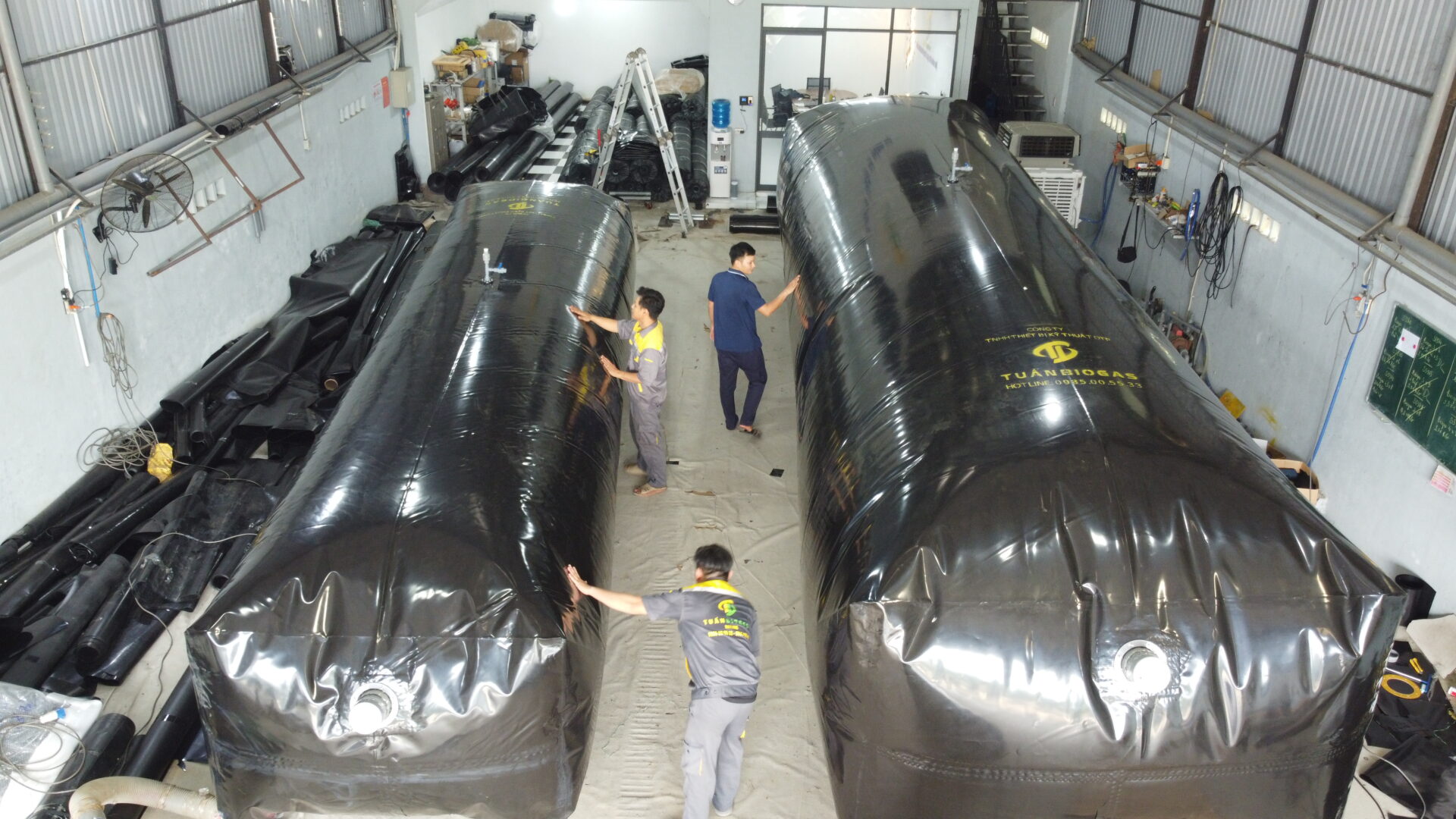 Túi biogas vuông