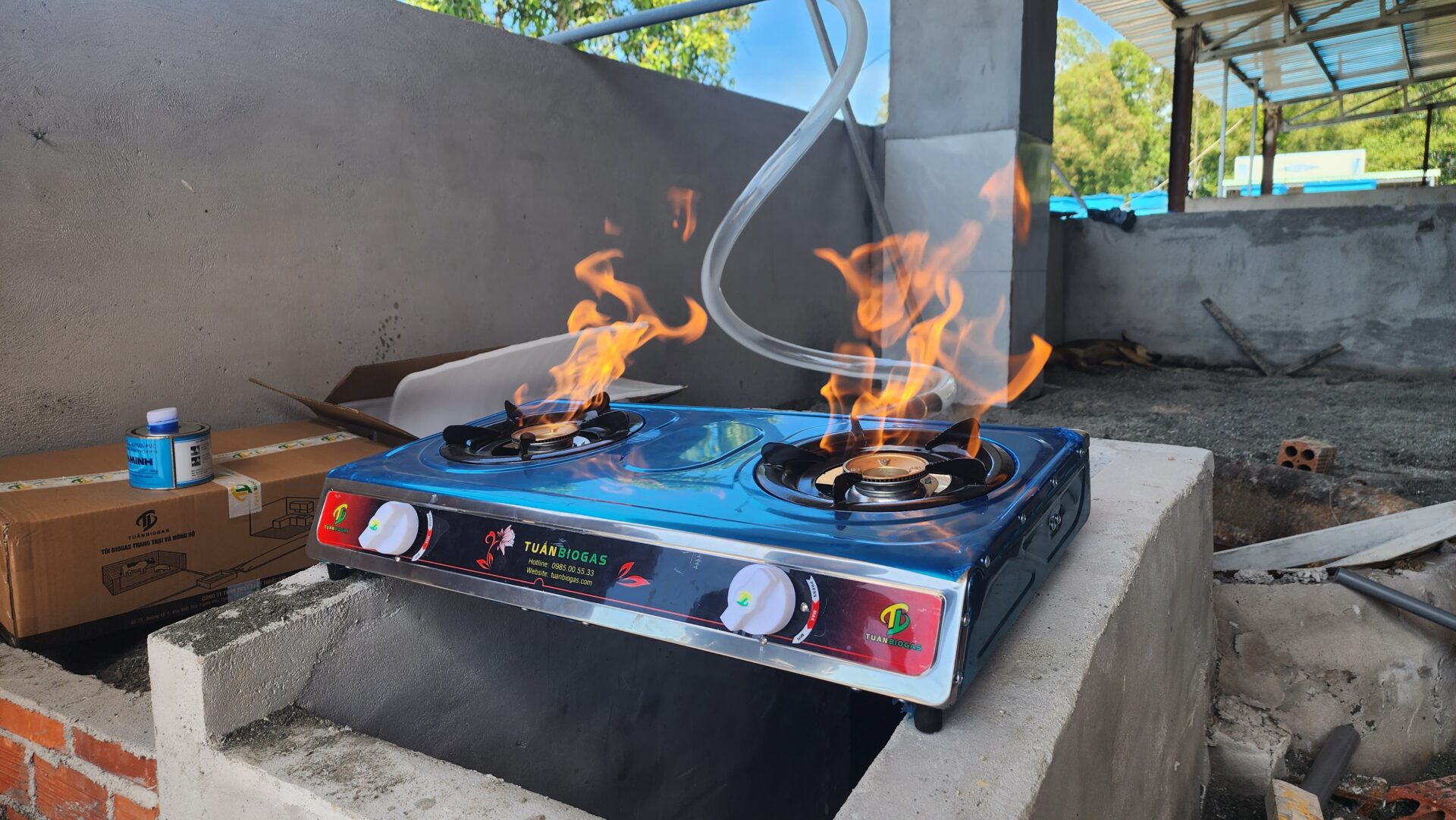 Bếp chuyên dụng dành riêng cho túi biogas